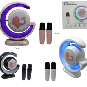 PARLANTE BLUETOOTH CON LUZ C/1 MICROFONO BT