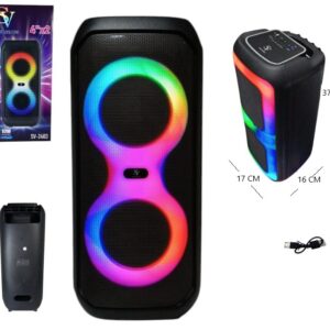 PARLANTE BLUETOOTH 4X2 SV-2401 17CM ANCHO X 37CM ALTO BT