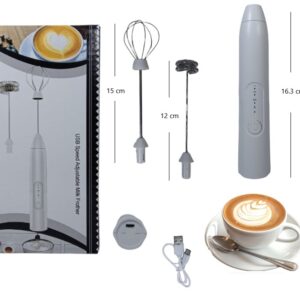 BATIDORA DE CAFÉ RECARGABLE USB EN CAJA
