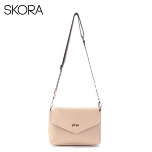 MD43585 - BANDOLERA FLORIDA CON TAPA EN PUNTA 24 X 18 X 8 CM