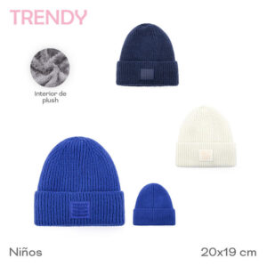 TA31110 - GORRO INFANTIL C/PLUSH INTERIOR TRENDY