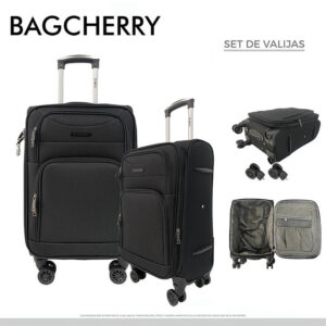YO258201 - VALIJA TELA SET 24 + 20" BAGCHERRY