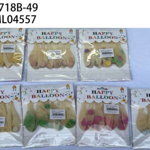 GLOBO X 6 CON CONFETI YY-34718B-49-600