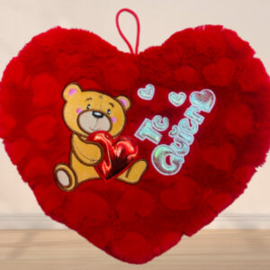 Almohada corazón con personaje 35cm
