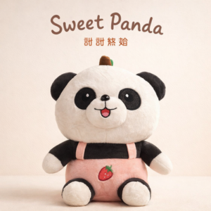 PELUCHE PANDA DE FRUTILLA 30CM 1389-56