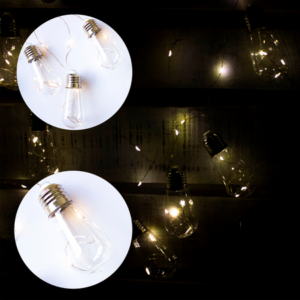 MT08609 GUIRNALDA DE LUCES LED DISEÑO ALAMBRE CON FOQUITOS X10