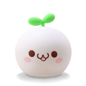 MY08515 LÁMPARA DE SILICONA CON DISEÑO DE MANZANA - CAMBIA DE COLOR