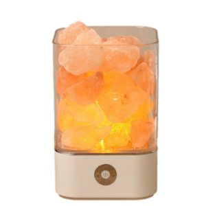 MT08659 LÁMPARA DE SAL USB VELADOR MULTICOLOR YOGA MEDITACIÓN CUADRADO