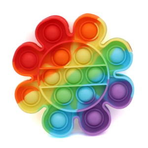 MT08748 POP IT JUGUETE DE SILICONA ANTIESTRÉS CON FORMA DE FLOR 12CM
