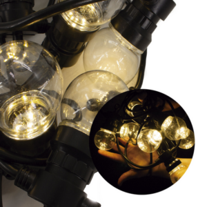 MT08881 GUIRNALDA LED TRANSPARENTE CALIDA X5 MTS