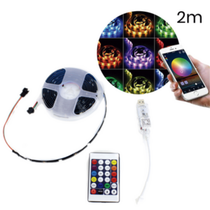 MT08854 TIRA LED 5050 RGB 2M COLOR AUDIORITMICA