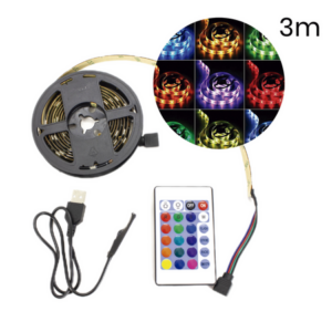 MT08852 TIRA LED 5050 RGB 3M COLOR C/CONTROL