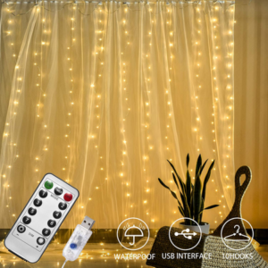 MT08869 CORTINA LED LUZ CALIDA 3M X 2M
