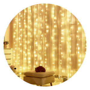 MT08871 CORTINA LED LUZ CALIDA 3M X 3M