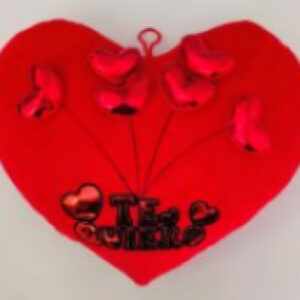 Almohada corazón Te Amo brillante 25cm