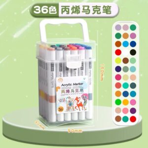 Marcadores acrílicos de 36 colores 36 Unidad x Caja