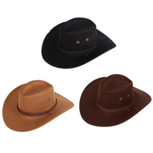 VF888122 - SOMBRERO COWBOY GAMUZA CON CORDON