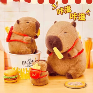 PELUCHE CAPYBARA CON PAPA FRITA 30CM 1389-14
