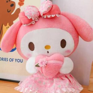Peluche nuevo My Melody con corazón en la mano 45cm