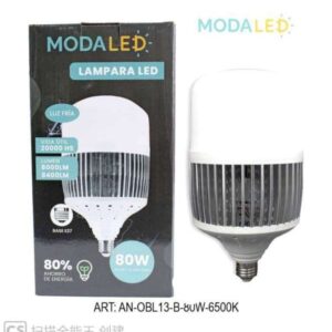 LAMPARA LED HI POWER 80W AN-OBL13-B-80W-6500K-20