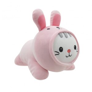 830871AB-ANIMALS 10" CONEJO ROSA