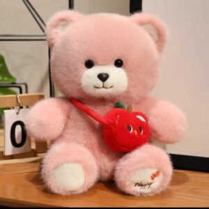 Mochila rosa con forma de oso 45cm