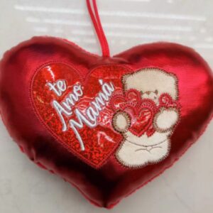 Almohada corazón con personaje 35cm