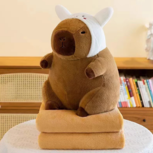 PELUCHE CAPYBARA C/FRAZADA 1358-10/11/12