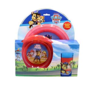 CKPW215 - SET PLATO 22 CM BOWL 17 CM Y VASO 350 ML PAW PATROL