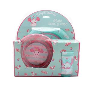 CKSR100 - SET PLATO 22 CM BOWL 17 CM Y VASO 350 ML MY MELODY