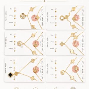 Set 2 collares y 3 pares de pendientes CLL-004 12U/P