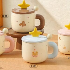 Taza de cerámica con forma de estrella de osito 380 ml