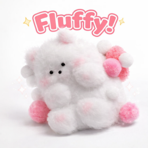 SQUEEZE FLUFFY PERRO BLANCO SQH-003