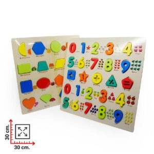 DSM484 - TABLERO ENCASTRE FORMAS, LETRAS Y NUMEROS