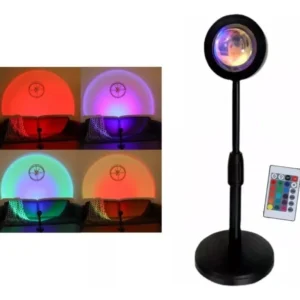 LAMPARA PROYECTOR SUNSET RGB C/CONTROL REMOTO USB