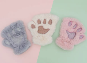 Guantes sin dedos ni?os pata de gato Surtido 12U/P