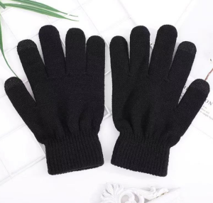 Guantes negros completos Surtido 12U/P