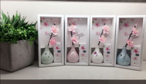 Set difusor de aroma con flores 15ml surtido