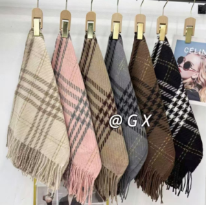 Bufanda de cachemira a cuadros 230g 70*180cm Surtido