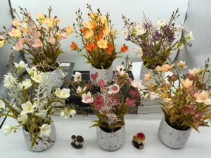 Mini maceta floral estilo francés