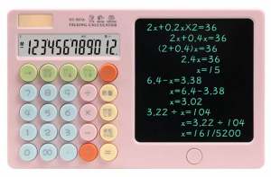 Pizarra portátil + Calculadora solar