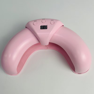 Lámpara de uñas en forma de media luna de secado rápido