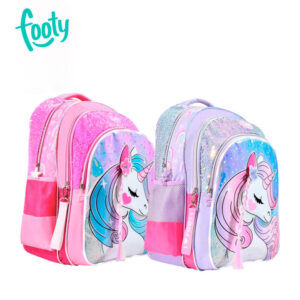 FOF1953 - Mochila Espalda 18" Unicornio Trenza