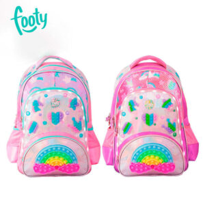 FOF6303 - MOCHILA ESPALDA 18" RAINBOW POP IT