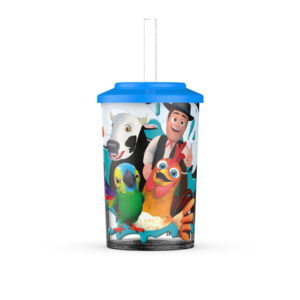 GI01GRANJA014 - VASO TAPA SORBETE CANCIONES DE LA GRANJA