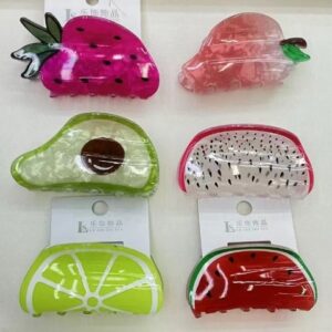 Broches de frutas 8 cm Color Surtido