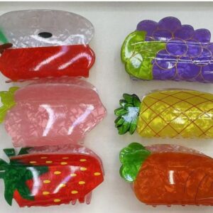 Broches de frutas 8 cm Color Surtido