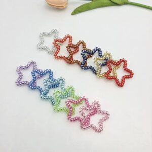 Set x3 Colitas Cable Teléfono Estrella 2 Color Surtido