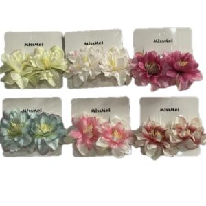 Set x2 Hebilla Flor Color Surtido