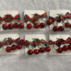 Set x2 Hebilla Cereza Color Surtido
